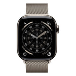 Apple Watch Series 11 GPS + Cellular 42mm Natural Titanium Case w/ Natural Milanese Loop