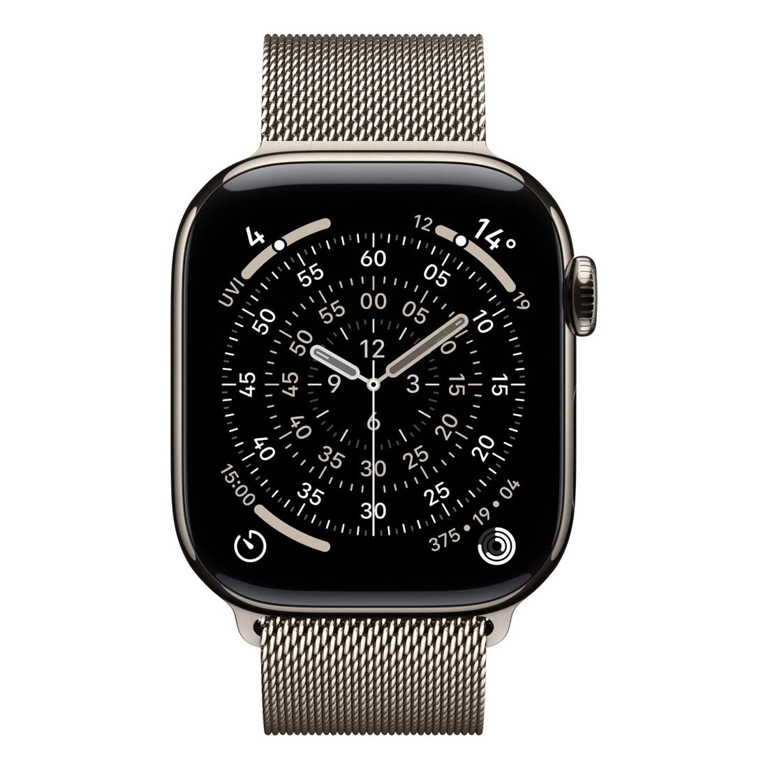 Apple Watch Series 11 GPS + Cellular 42mm Natural Titanium Case w/ Natural Milanese Loop