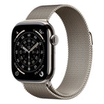Apple Watch Series 11 GPS + Cellular 46mm Natural Titanium Case w/ Natural Milanese Loop (S/M)