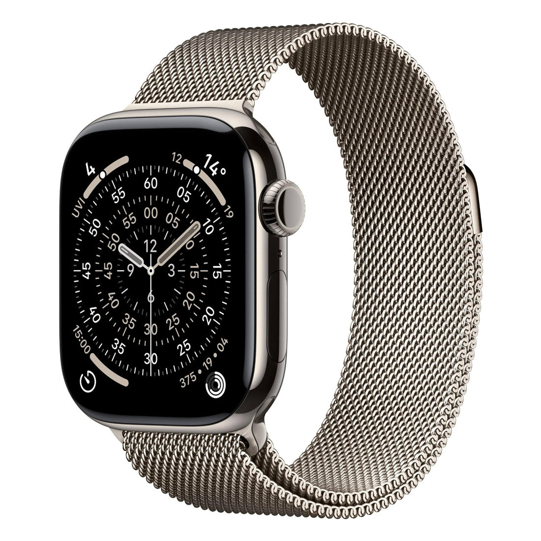 Apple Watch Series 11 GPS + Cellular 42mm Natural Titanium Case w/ Natural Milanese Loop