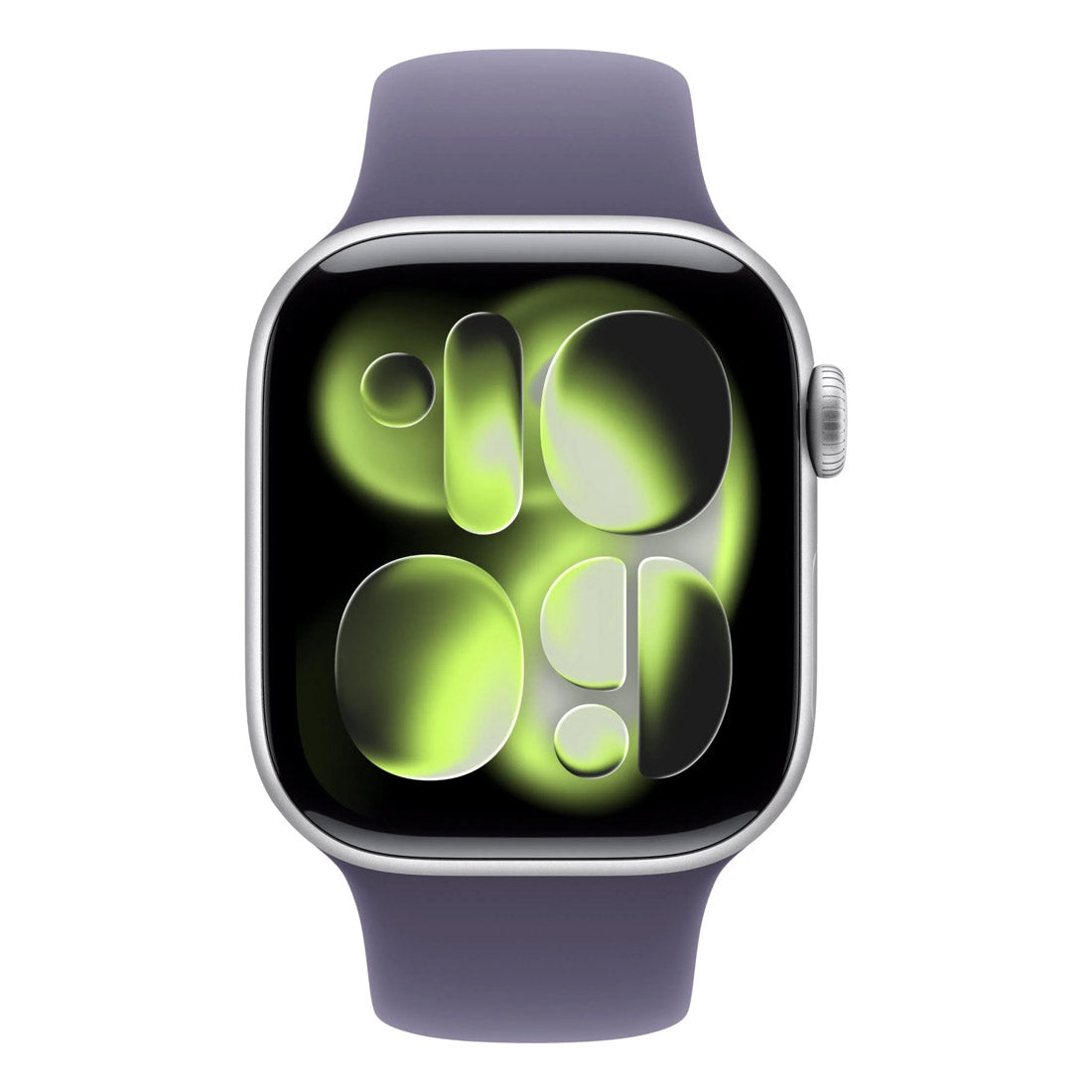 Apple Watch Series 11 GPS + Cellular 42mm Silver Aluminium Case w/ Purple Fog Sports Band (S/M)