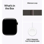 Apple Watch Series 11 GPS + Cellular 46mm Slate Titanium Case w/ Slate Milanese Loop (M/L)