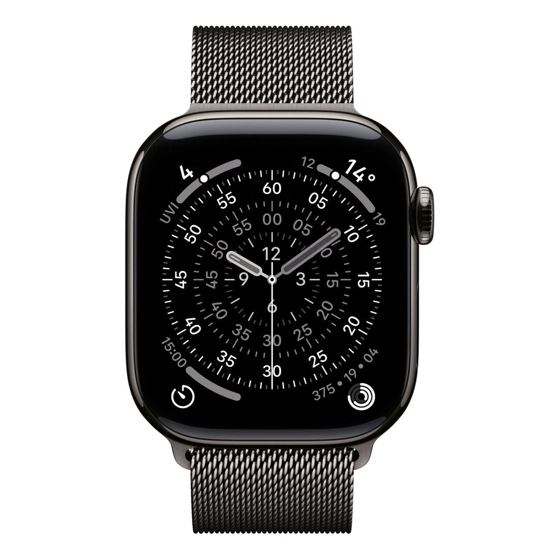 Apple Watch Series 11 GPS + Cellular 46mm Slate Titanium Case w/ Slate Milanese Loop (M/L)