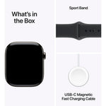 Apple Watch Series 11 GPS + Cellular 46mm Slate Titanium Case w/ Black Sports Band (S/M)