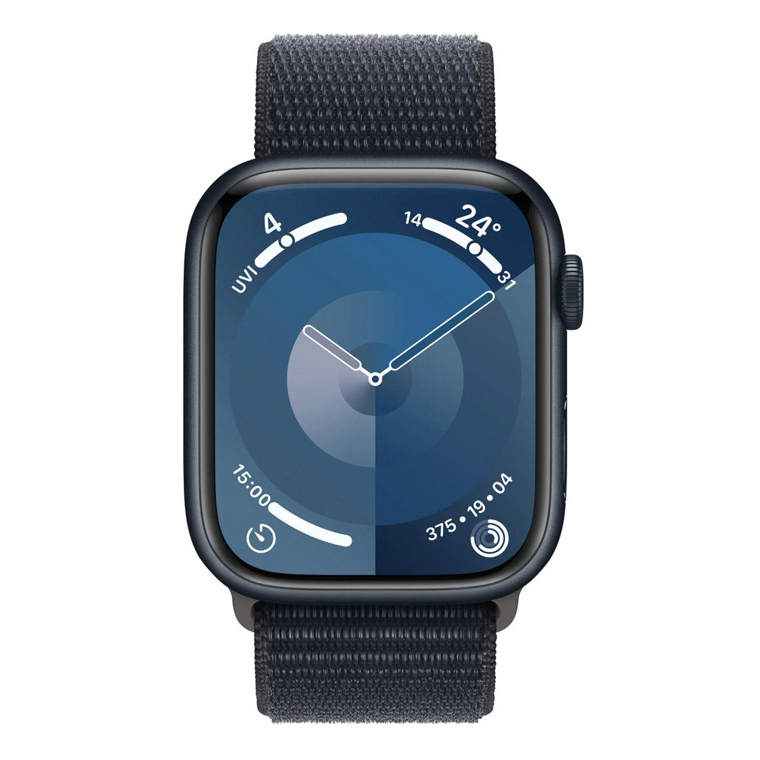 Apple Watch Series 9 GPS + Cellular 45mm Midnight Aluminum Case w/ Midnight Sport Loop