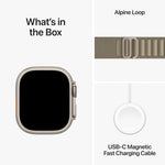 Apple Watch Ultra 2 49mm GPS + Cellular Titanium Case w/ Olive Alpine Loop Medium
