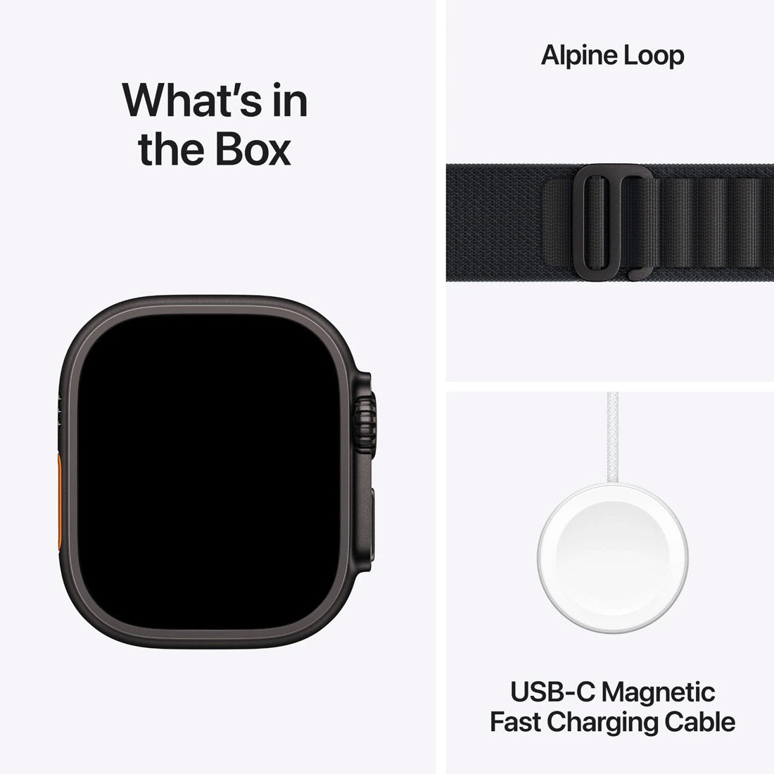 Apple Watch Ultra 3 49mm GPS + Cellular Black Titanium Case w/ Black Alpine Loop (Large)