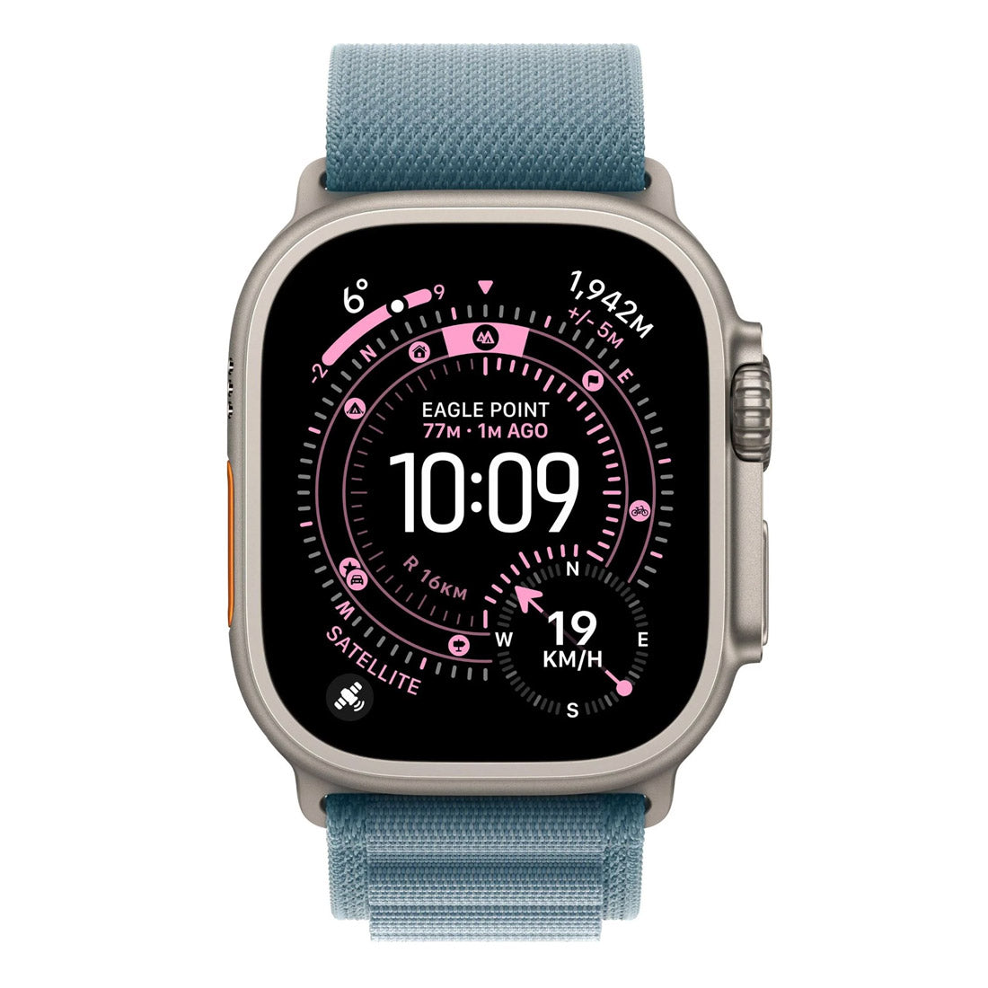 Apple Watch Ultra 3 49mm GPS + Cellular Natural Titanium Case w/ Light Blue Alpine Loop (Small)