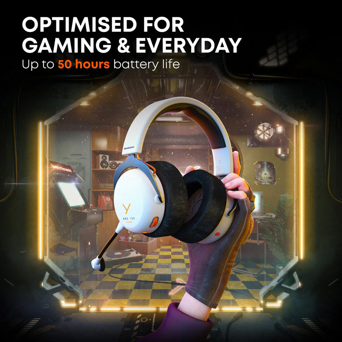 Beyerdynamic MMX 150 Wireless Multi Platform Low Latency Gaming Headset - Arctic White