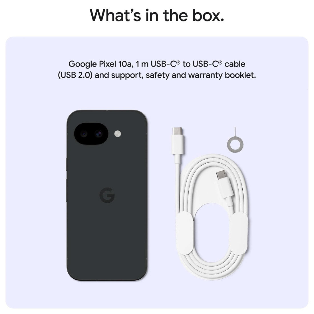 Google Pixel 10a 5G (Dual Sim, 128GB/8GB, 6.3'') - Obsidian