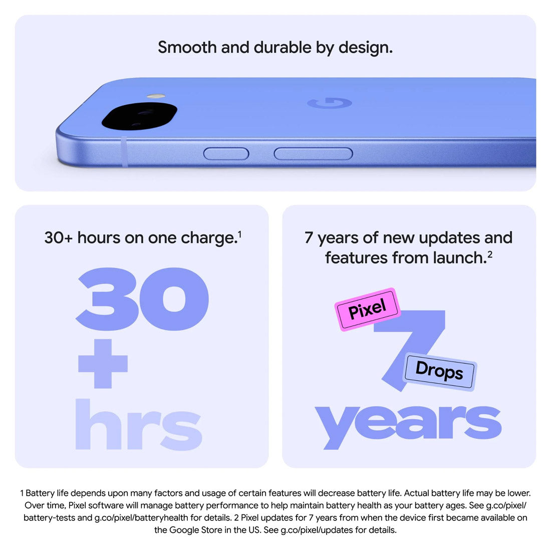 Google Pixel 10a 5G (Dual Sim, 128GB/8GB, 6.3'') - Fog