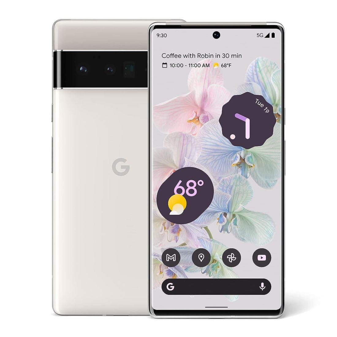 Google Pixel 6 Pro 5G (Dual Sim, 128GB/12GB, 6.7’’) - Cloudy White