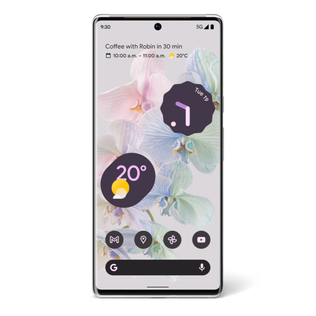 Google Pixel 6 Pro 5G (Dual Sim, 128GB/12GB, 6.7’’) - Cloudy White