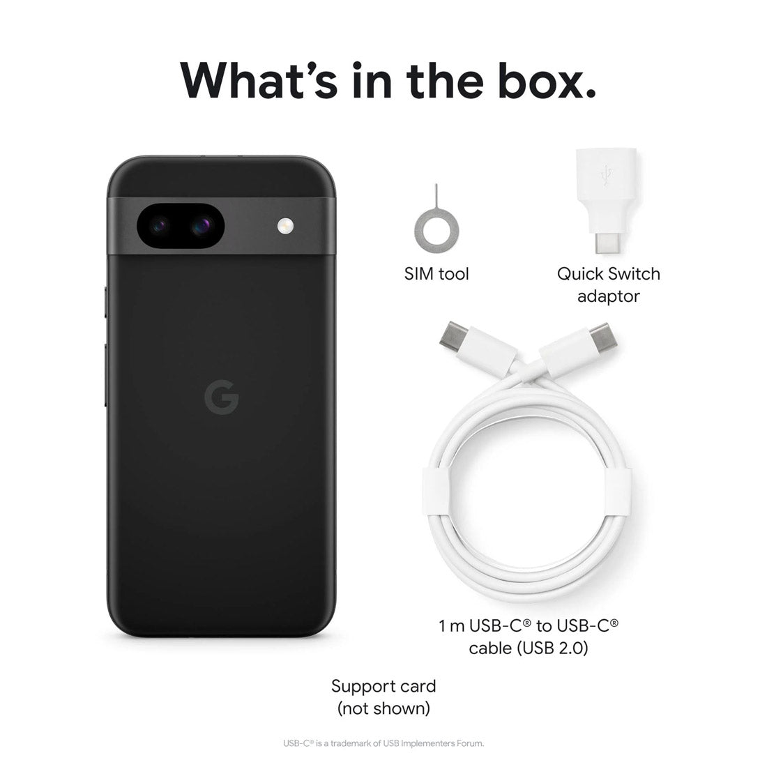 Google Pixel 8a 5G (Dual Sim, 256GB/8GB, 6.1'') - Obsidian