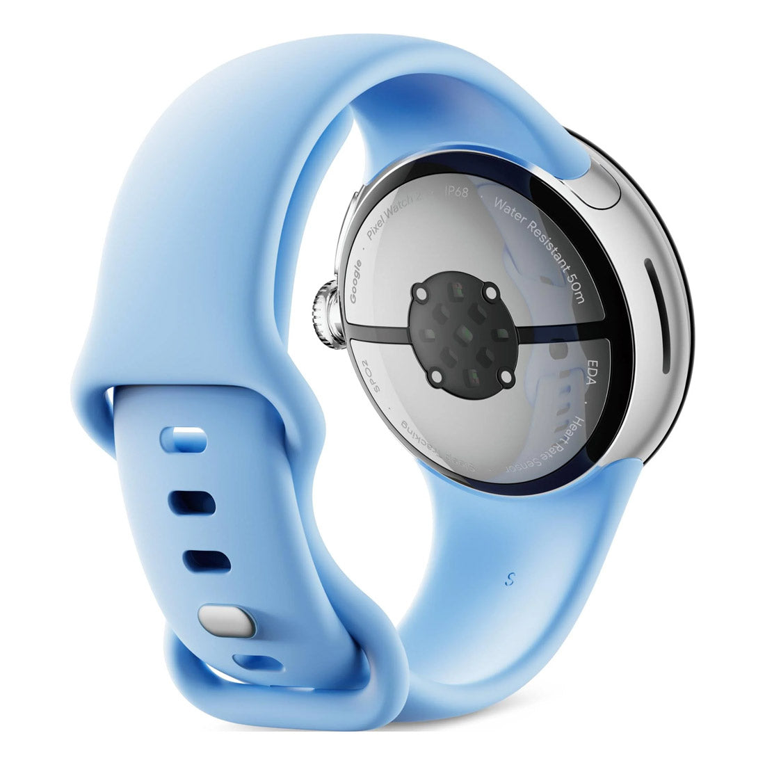 Google Pixel Watch 2 LTE Polished Silver with Bay Active Band(OS)