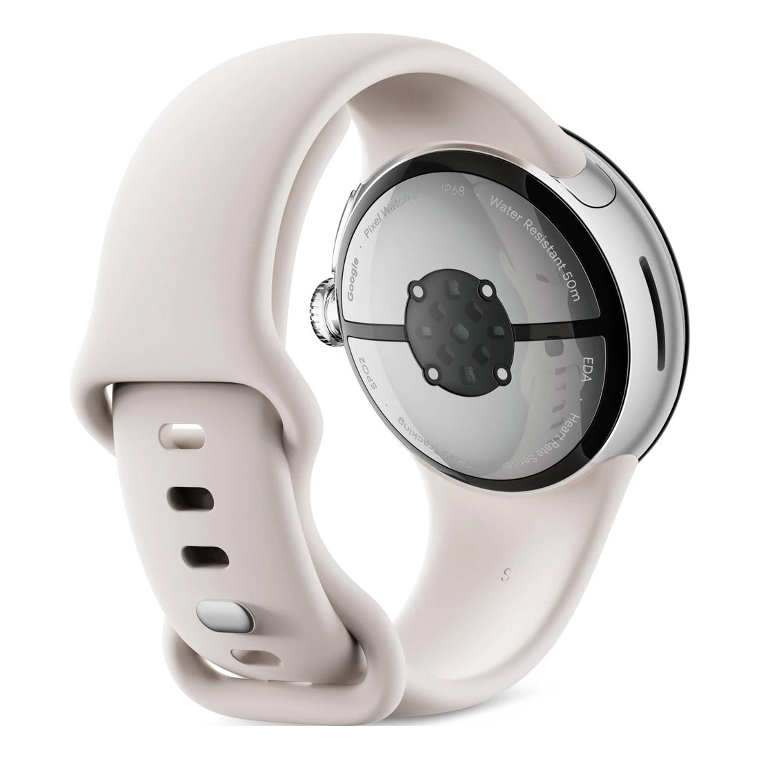 Google Pixel Watch 2 LTE Polished Silver with Porcelain Active Band [Open Box] - New