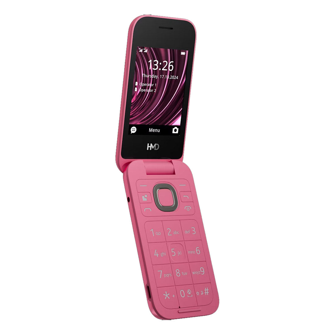 HMD 2660 Flip 4G Keypad (128 MB/64 MB, 2.8'') - Raspberry Red