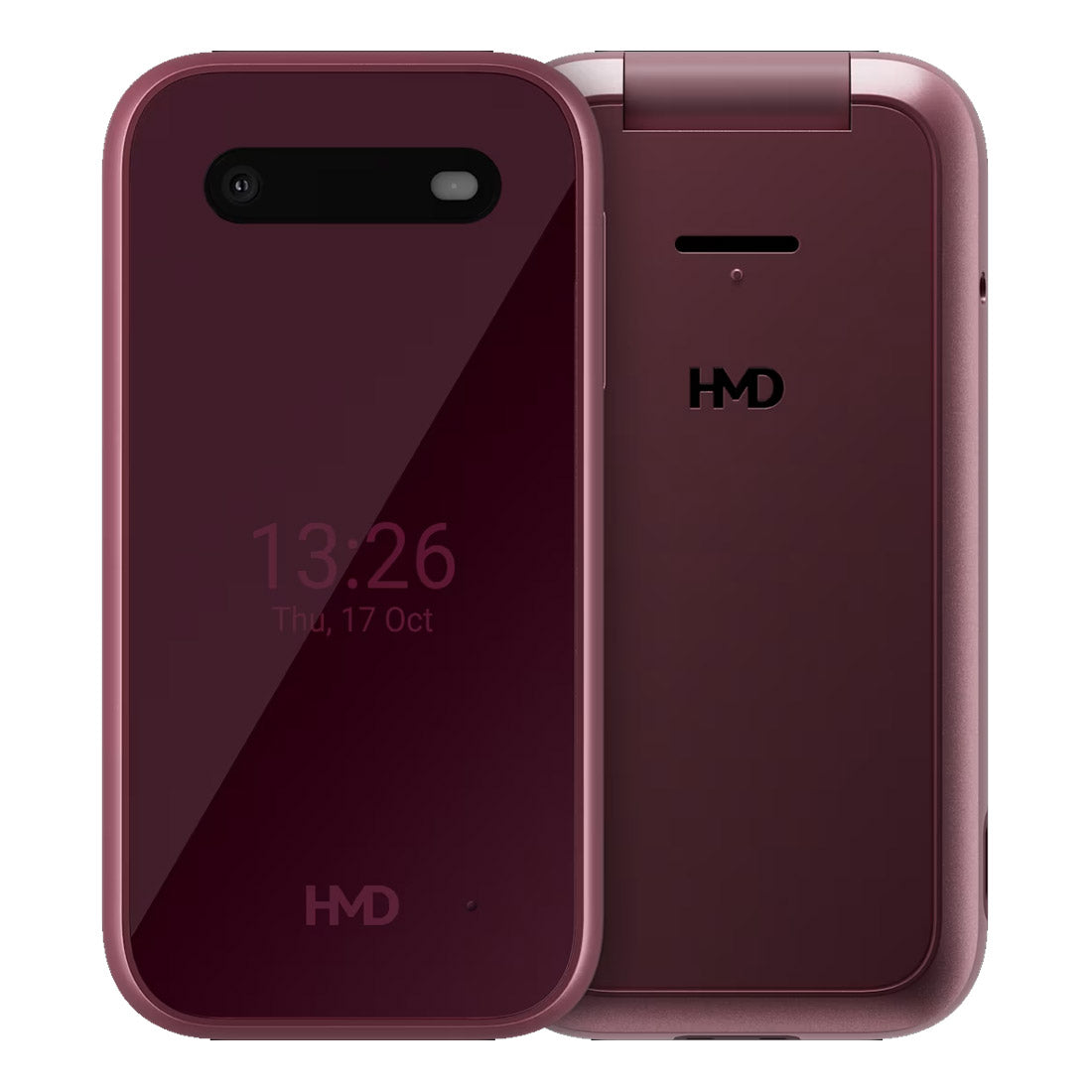 HMD 2660 Flip 4G Keypad (128 MB/64 MB, 2.8'') - Raspberry Red