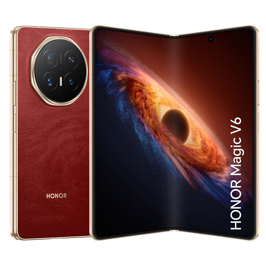 HONOR Magic V6 5G Fold (512GB/16GB, Redeem Offer: Watch 6 & Clip Earbuds) - Red