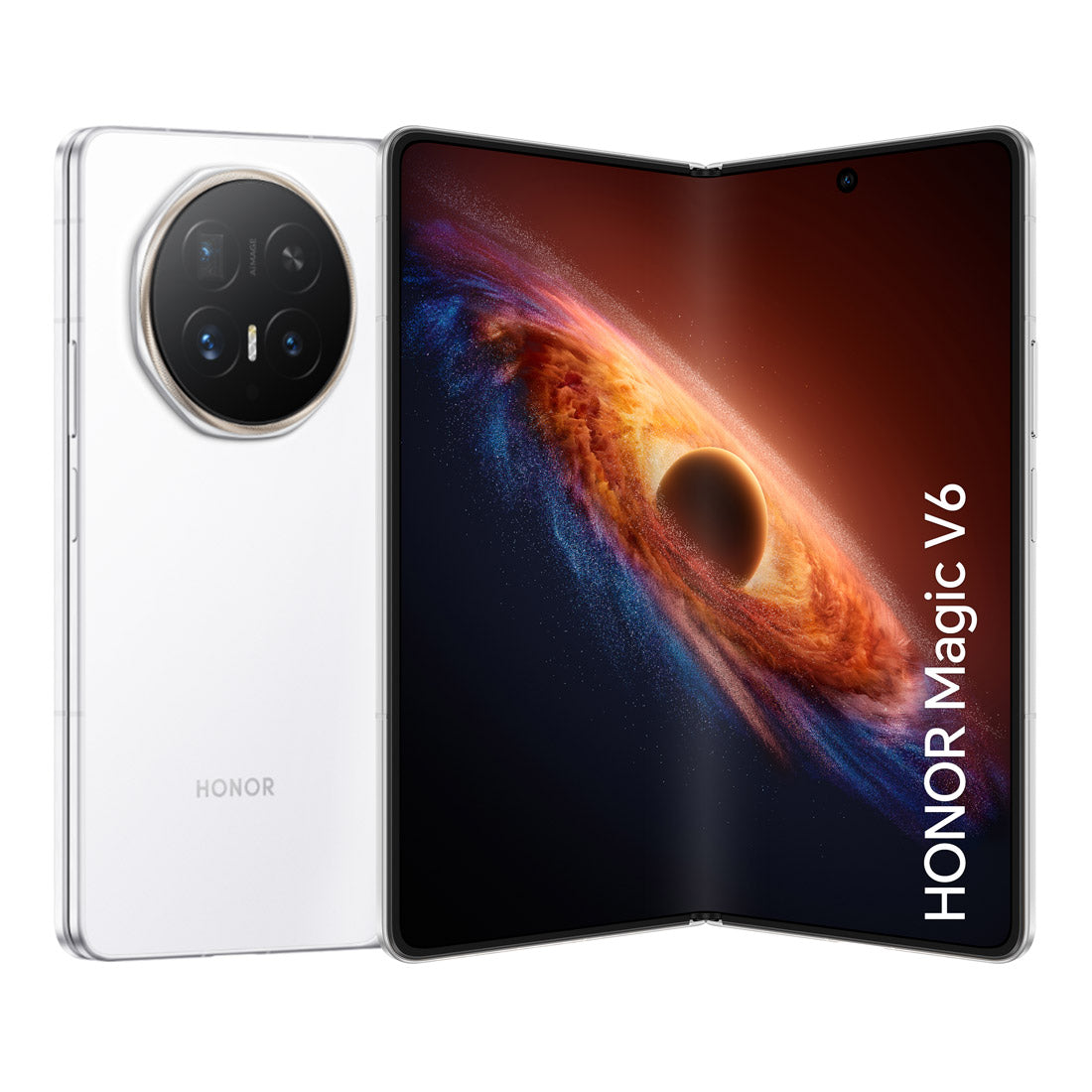 HONOR Magic V6 5G Fold (512GB/16GB, Redeem Offer: Watch 6 & Clip Earbuds) - White