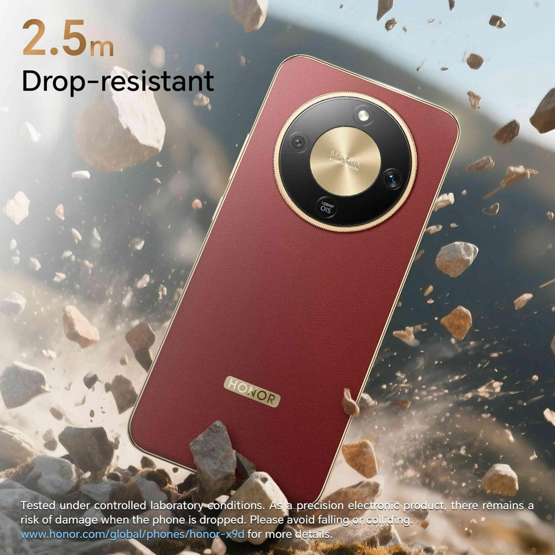 HONOR X9d 5G (Dual Sim, 256GB/12GB, 108MP, AU Version) - Reddish Brown