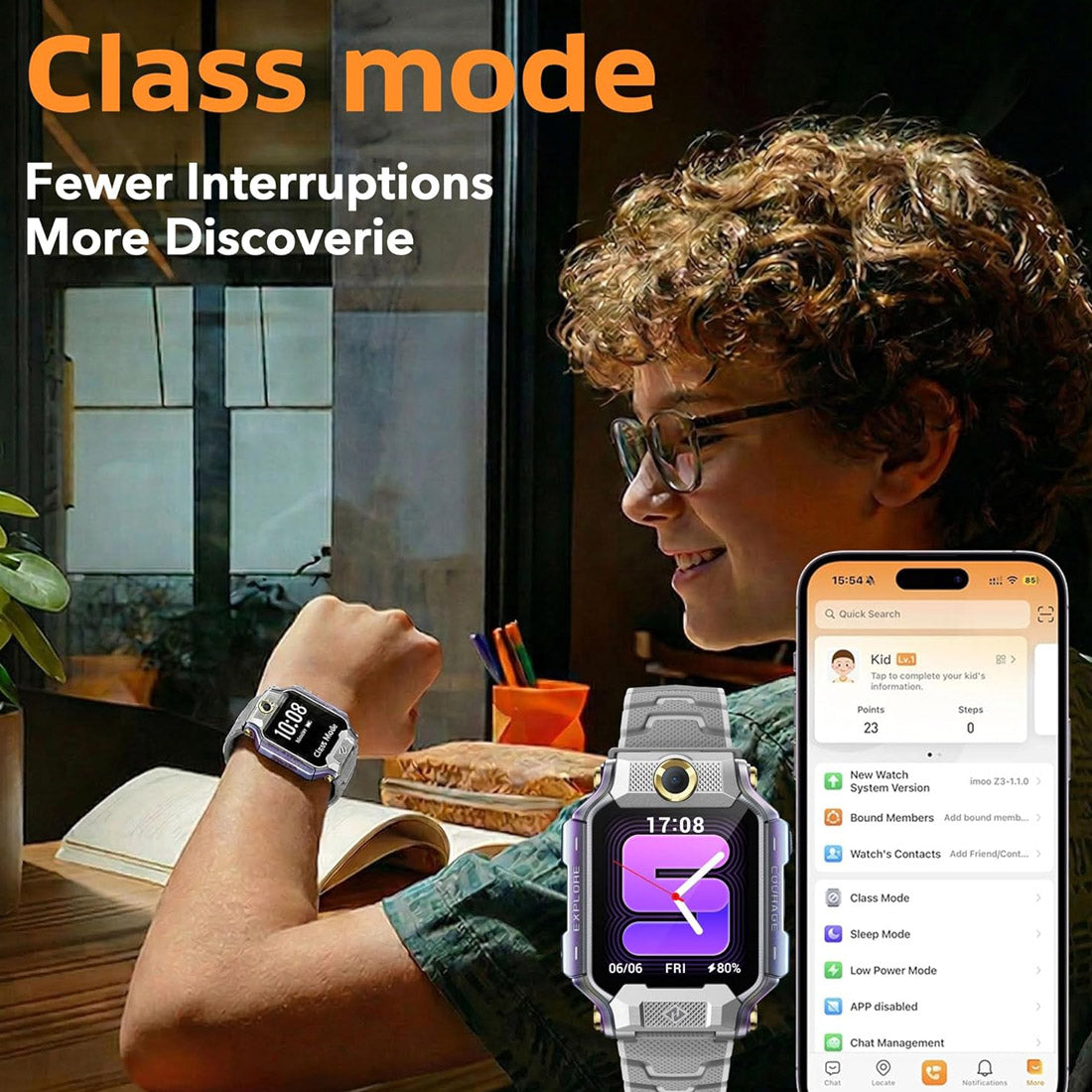 imoo X10 4G Kids Smart Watch (1.6'', 32GB/1GB) - White