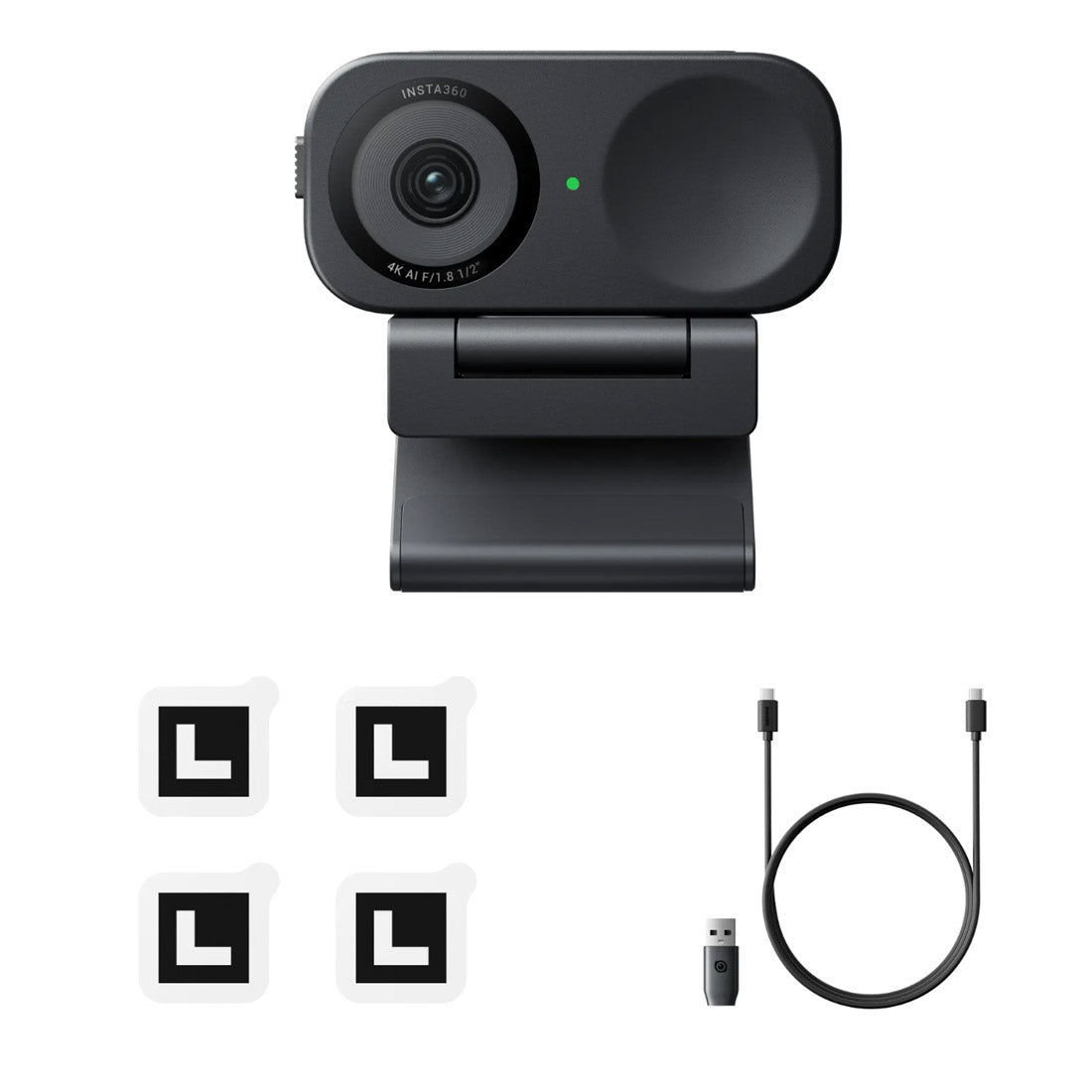 Insta360 Link 2C AI-Powered 4K Webcam - Black