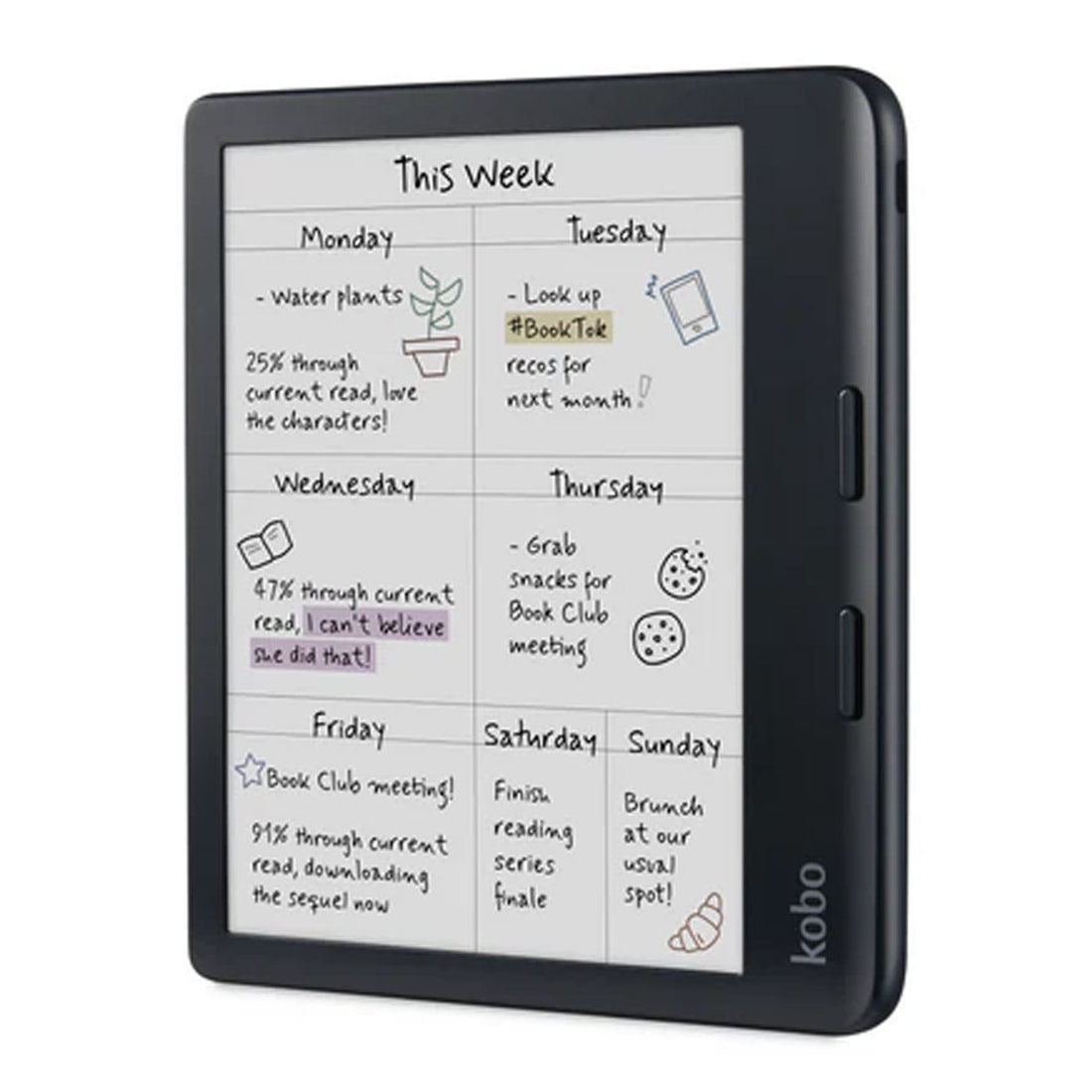 Kobo Libra Color Reader w/ Stylus 2 - Black