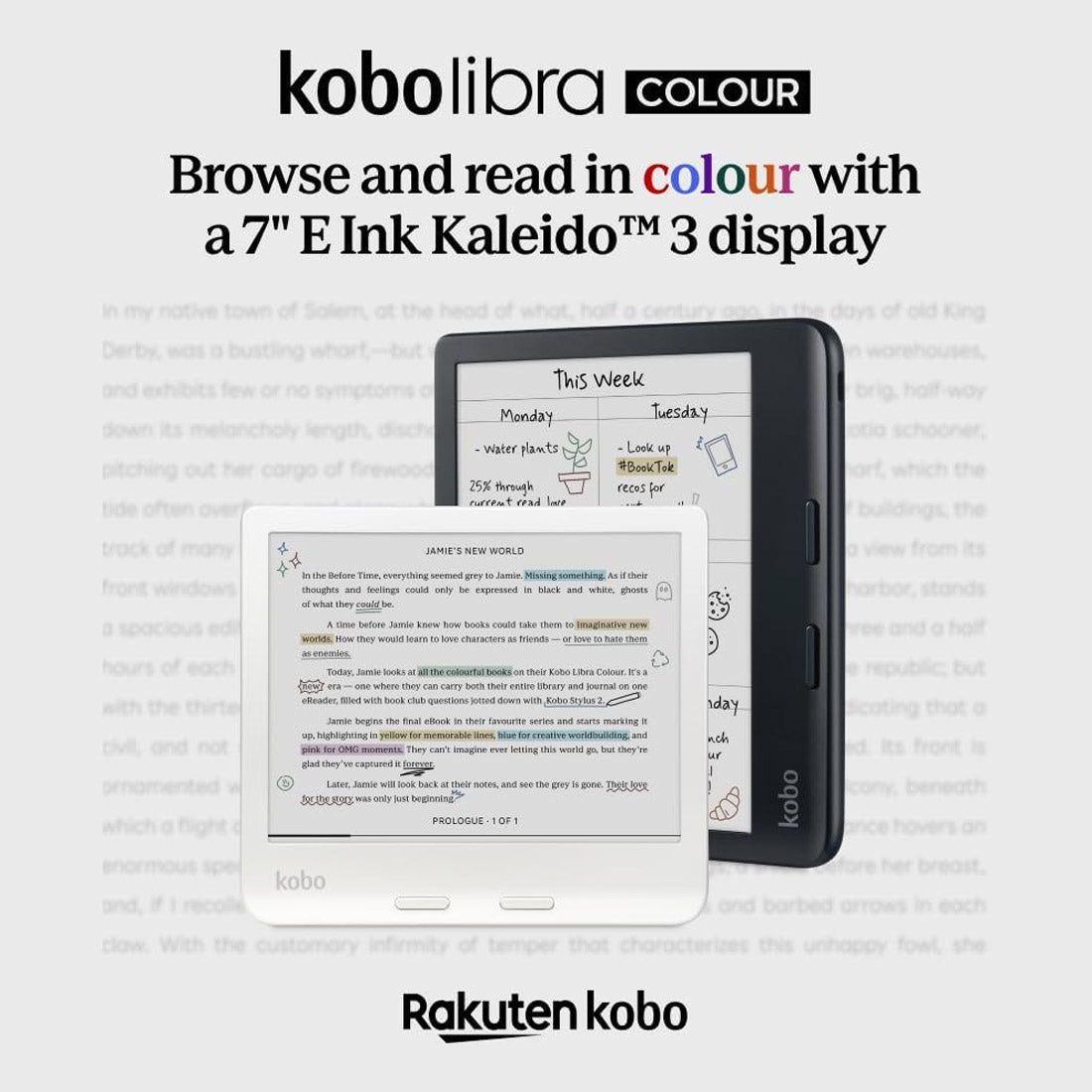 Kobo Libra Colour e-Book Reader (7'', 32GB, N428-KU) - Black