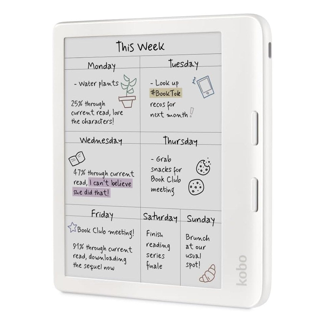 Kobo Libra Colour eReader (7"- 32GB RAM   N428-KU) - White