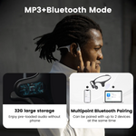 Mojawa Run Plus Bone Conduction Waterproof Sports Headphones - Blue