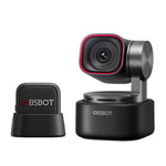 OBSBOT Tiny 3 AI-Powered Spatial Audio 4K PTZ Webcam w/ VOX SE Mic Combo - Black