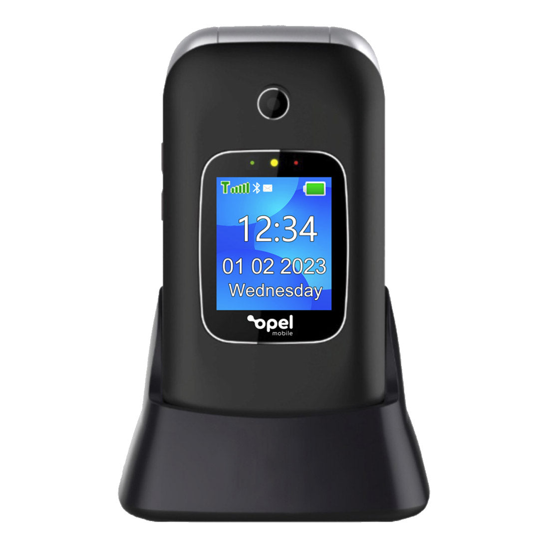 Opel Mobile Flip Phone 6 (2.4'', Keypad) - Black