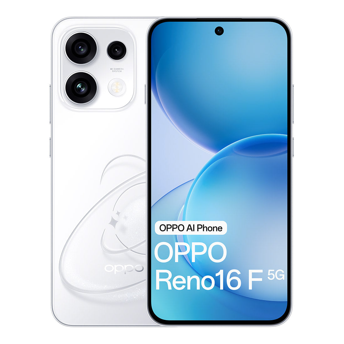 OPPO Reno16 F 5G (256GB/8GB, Launch Redeem Offer: Watch S Black) - Pop White