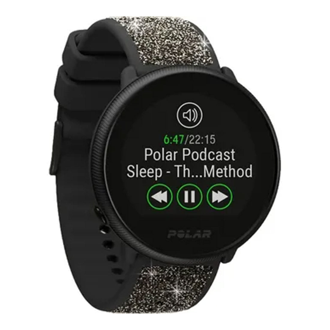 Polar Ignite 2 Fitness Watch - Black/Pearl (Crystal)