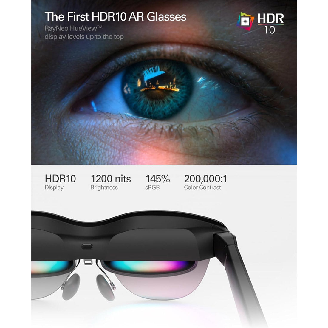 RayNeo Air 4 Pro AR Glasses (Standard Edition) Black [Damage Box] - Brand New