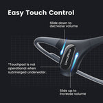 Mojawa Run Plus Bone Conduction Waterproof Sports Headphones - Blue