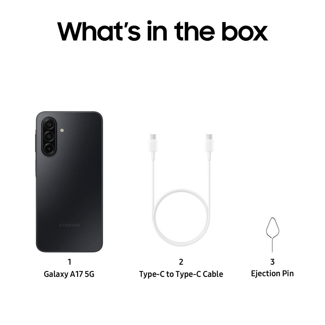 Samsung Galaxy A17 5G (128GB/4GB, 6.7'', SM-A176B) - Black