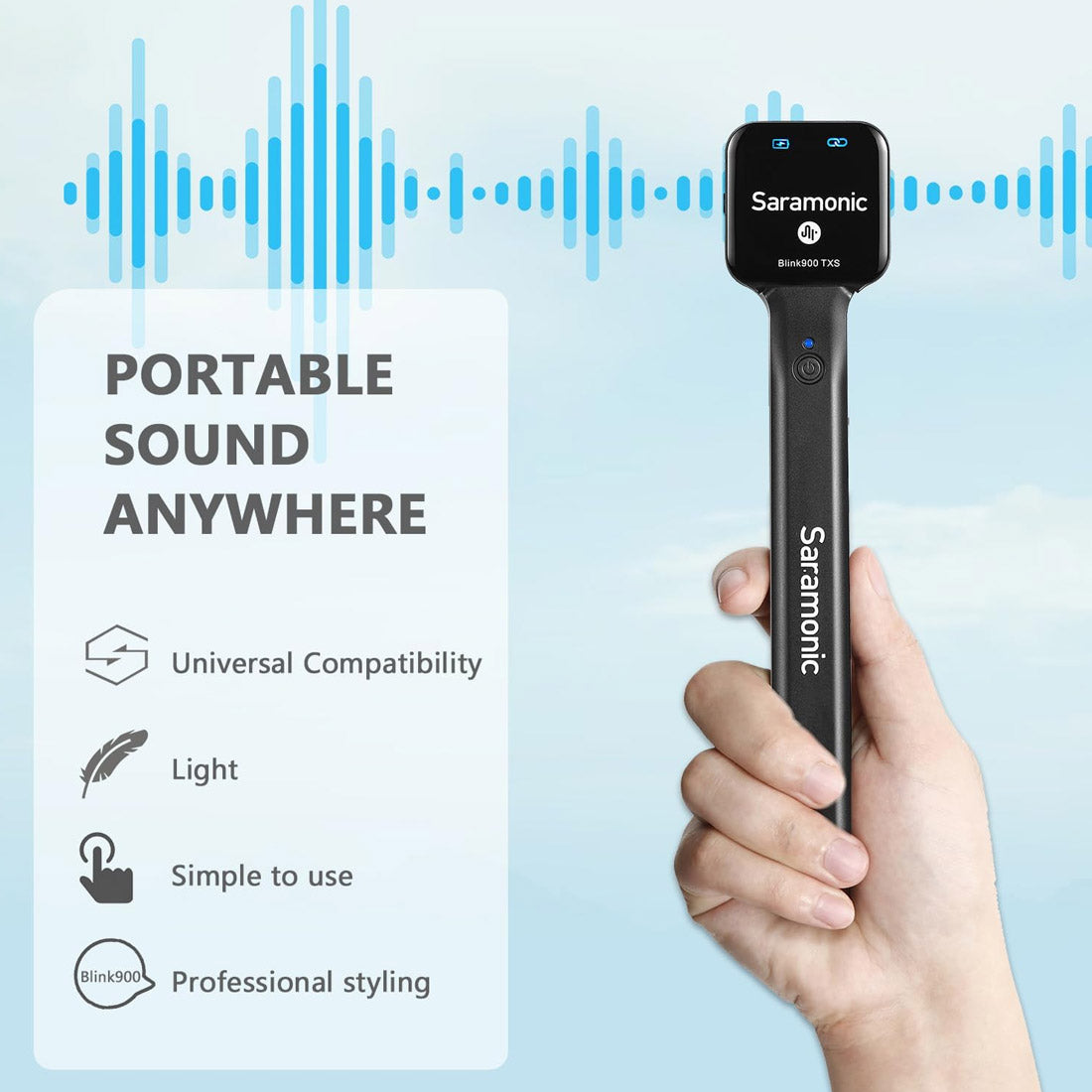 Saramonic Blink900 HM Wireless Handheld Microphone Holder with Charger