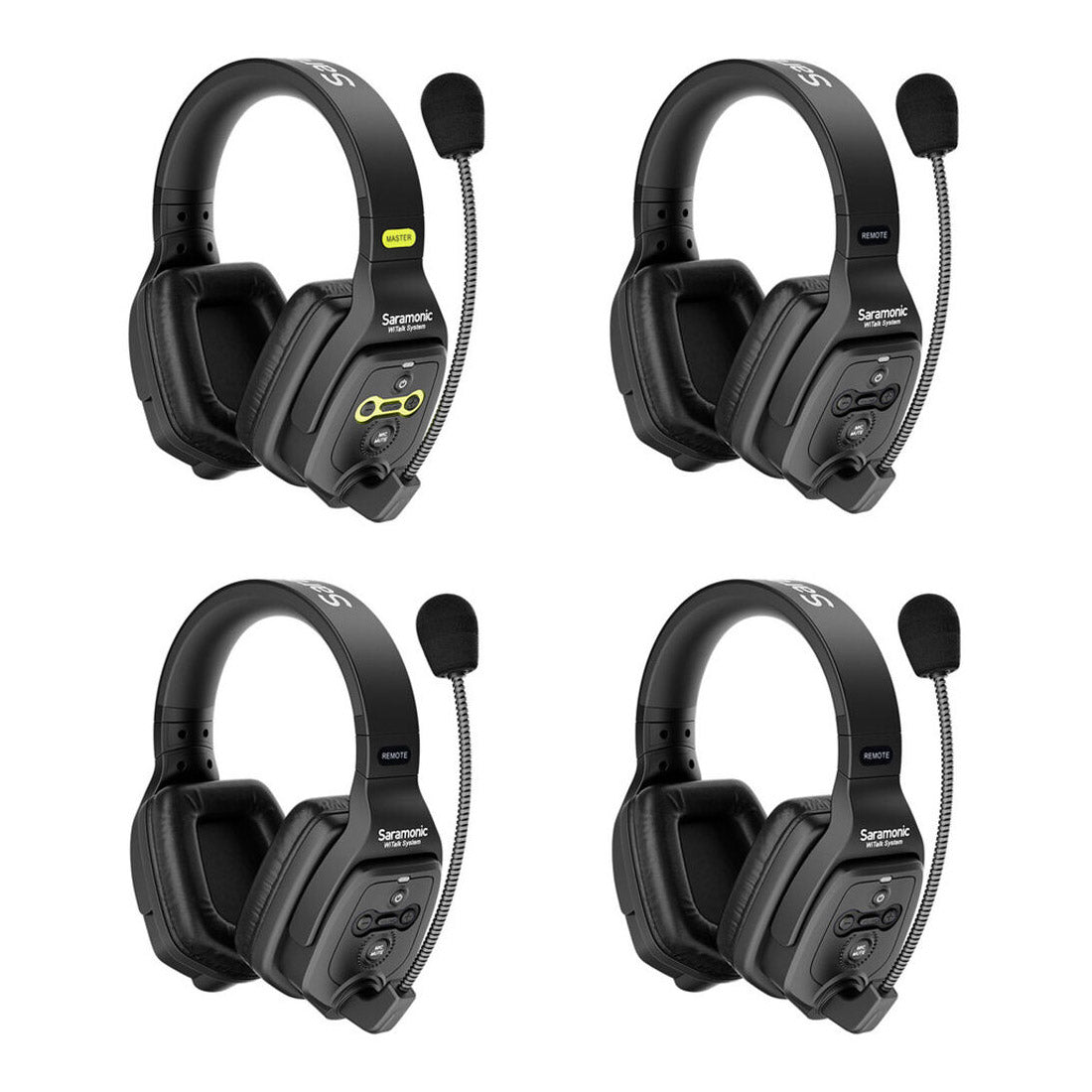 Saramonic WiTalk-WT4D 4-Person Full-Duplex Wireless Intercom System with Dual-Ear Headsets (1.9 GHz)
