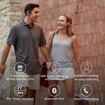 Shokz OpenMove Bone Conduction Open-Ear Lifestyle/Sport Headphones - White