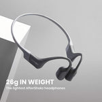 Shokz OpenRun Wireless Open-Ear Sport Headphones - Grey