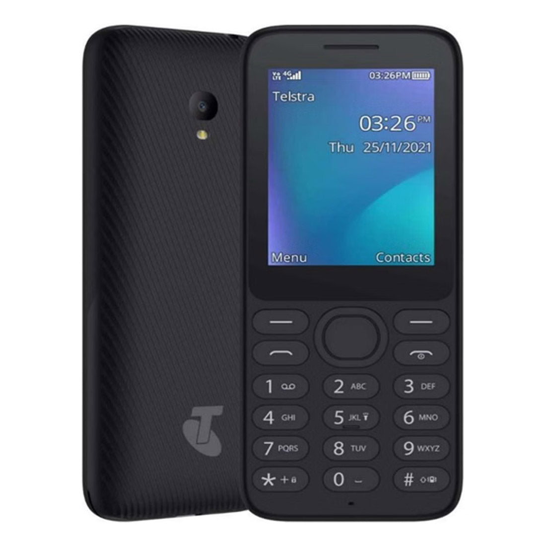 Telstra Alcatel Lite 3 4G Keypad Phone (128MB/64MB, 2.4'', Locked to Tel) - Black