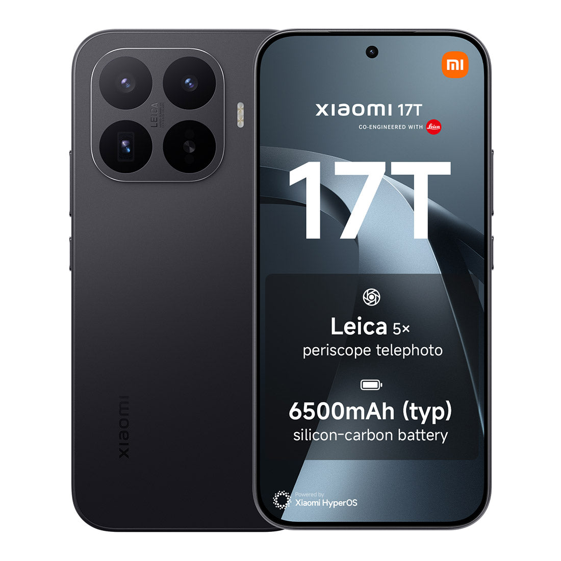Xiaomi 17T 5G (Dual Sim, 512GB/12GB, Leica Cam, 6500mAh, AU Version) - Black