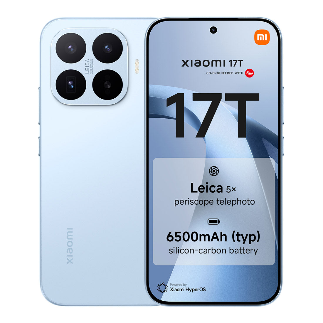 Xiaomi 17T 5G (Dual Sim, 256GB/12GB, Leica Cam, 6500mAh, AU Version) - Blue