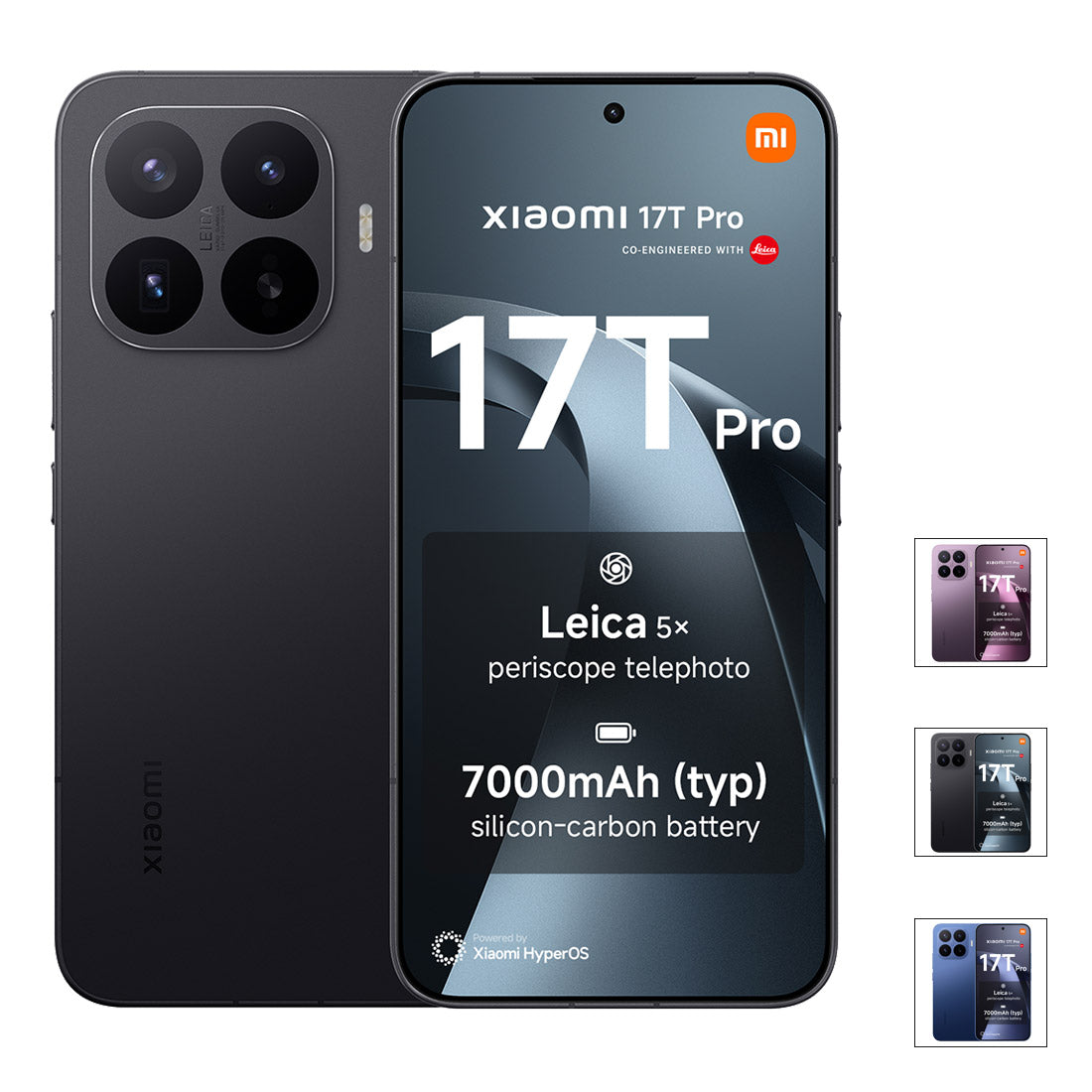 Xiaomi 17T Pro 5G (Dual Sim, 256GB/12GB, Leica Cam, 7000mAh, AU Version)