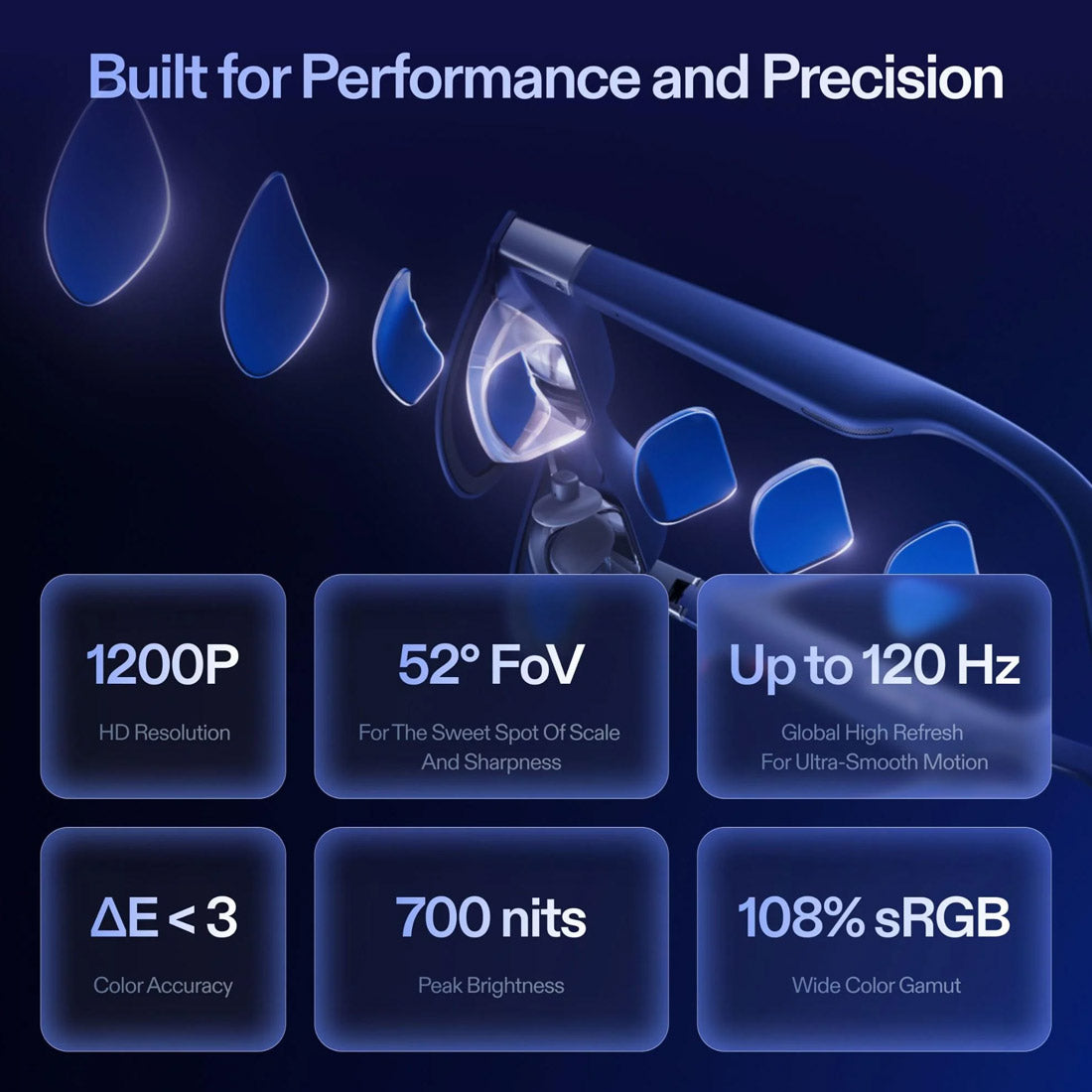 XREAL 1S AR Smart Glasses with X1 Chip (120Hz, Sound by Bose)
