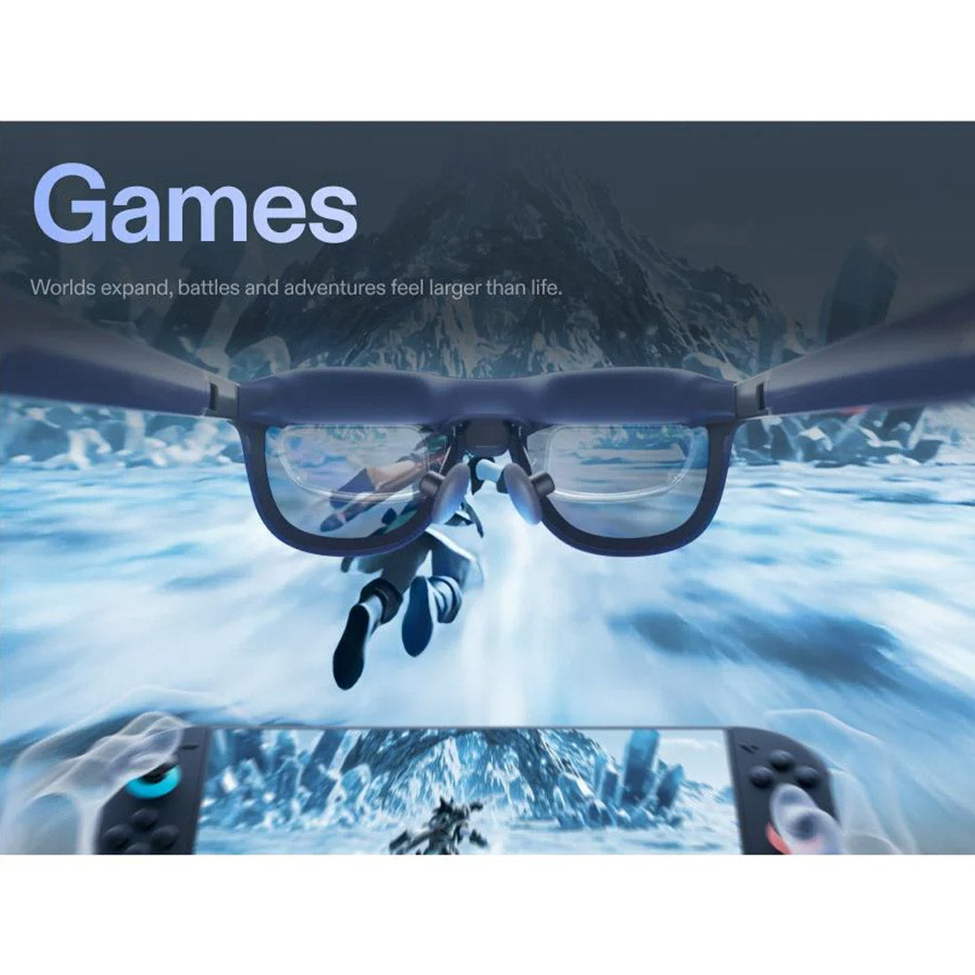 XREAL 1S AR Smart Glasses with X1 Chip (120Hz, Sound by Bose)