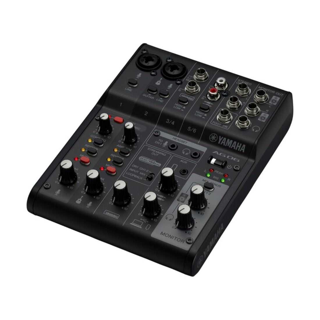 Yamaha AG06MK2 Live Streaming Mixer and Audio Interface - Black