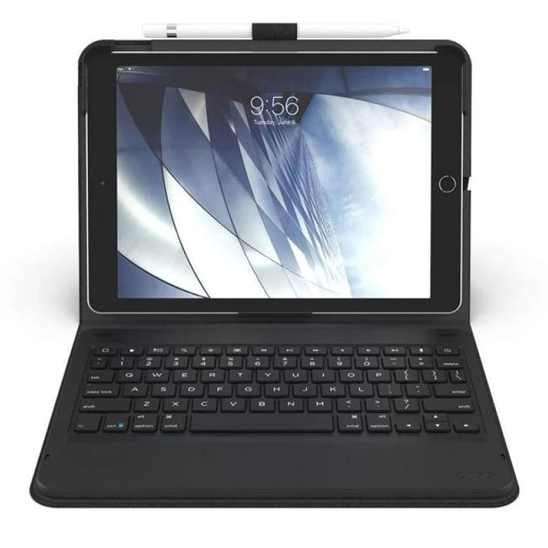 Zagg Messenger Folio Tablet Keyboard for Apple iPad 10.2, Air3 - Charcoal